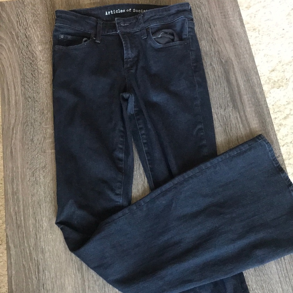 Articles of Society Dark Wash Flare Jeans